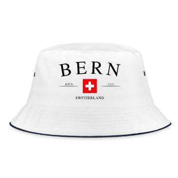 Berne, Suisse – Souvenir et cadeau de vacances - Bob - blanc/marine - Devant