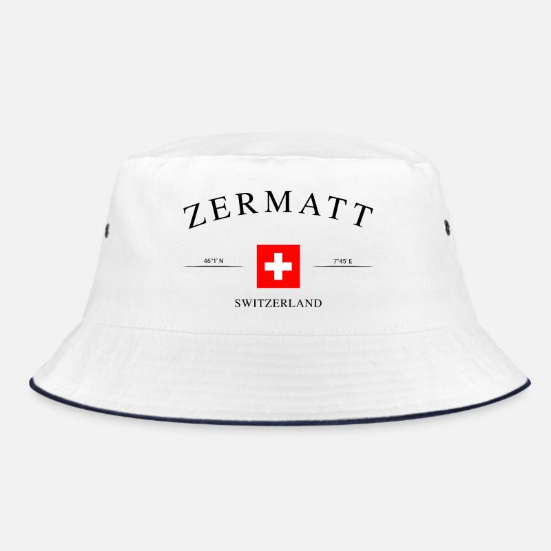 Zermatt Schweiz – Urlaub Souvenir & Geschenk Bucket Hat