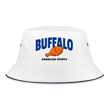 Buffalo Wing Maillot de football - Funny Fan Design - Bob - blanc/marine - Devant
