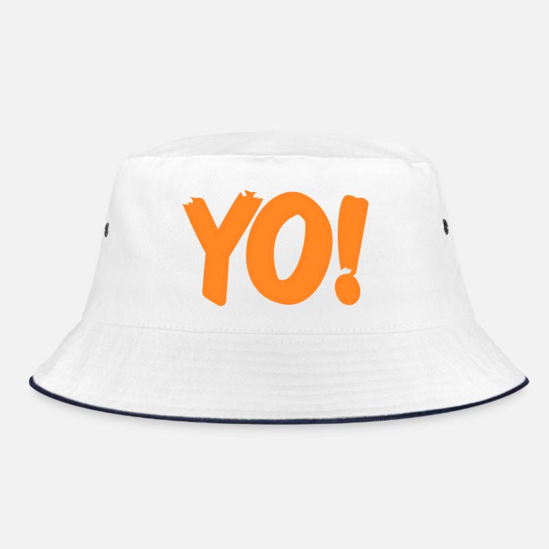 Yo Funny Retro Slang Expression Humor Phrase Bucket Hat