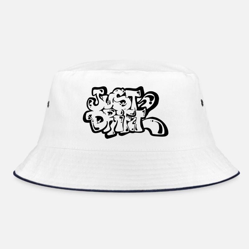 Just Drift 02 - Bucket Hat - Weiß/Navy