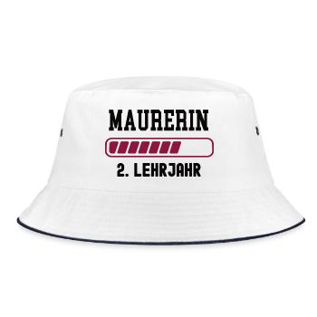 Apprentissage de maçon, 2ème année d’apprentissage de maçon - Bob - blanc/marine - Devant