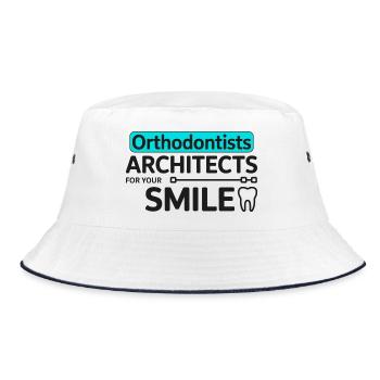 Dental Professional Architect Of The Smile Design  - Bucket Hat - white/navy - Front