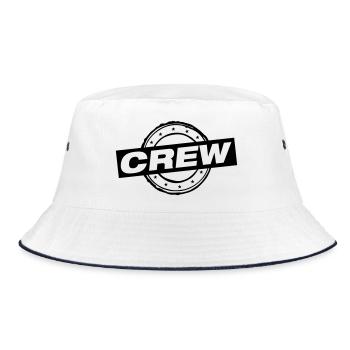 Crew Stamp - Bucket Hat - white/navy - Front