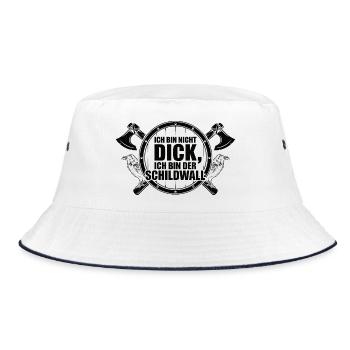 Je ne suis pas gros – je suis le mur de bouclier - Bob - blanc/marine - Devant