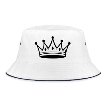Symbole du Roi Couronne - Bob - blanc/marine - Devant