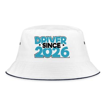 Driving License 2026 Driving Test Driving License Test - Bucket Hat - white/navy - Front