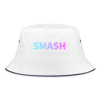 Tennis & Padel Smash Design for Players - Bucket Hat - white/navy - Front