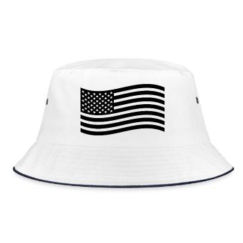 Use Flags - Bucket Hat - white/navy - Front