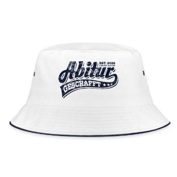 Abi Est 2026 - Abitur - Gift - Bucket Hat - white/navy - Front
