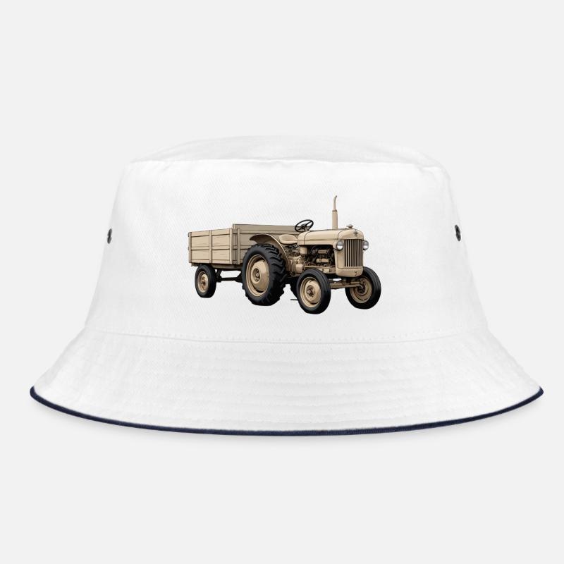 Vintage Tractor Field Work Bucket Hat