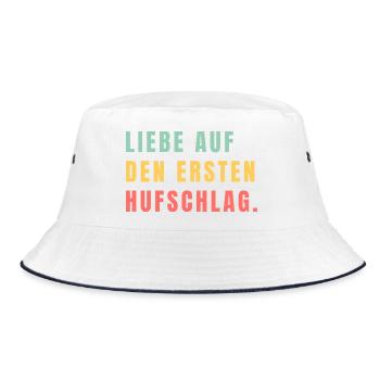 Love at first hoof beat - Bucket Hat - white/navy - Front