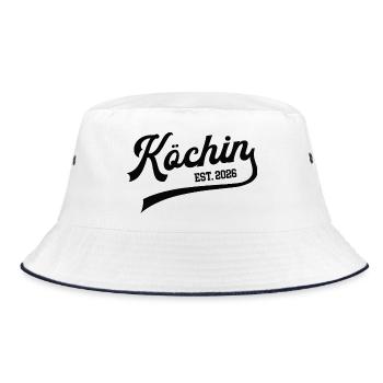 Cook 2026 Koechin Cook Women Kitchen Worker - Bucket Hat - white/navy - Front