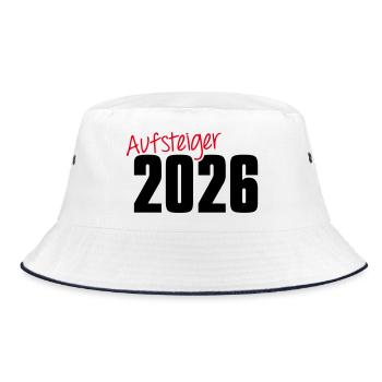 Promoted 2026 Promotion - Bucket Hat - white/navy - Front