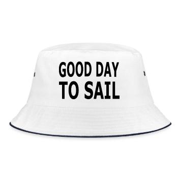 Sail - Bucket Hat - white/navy - Front