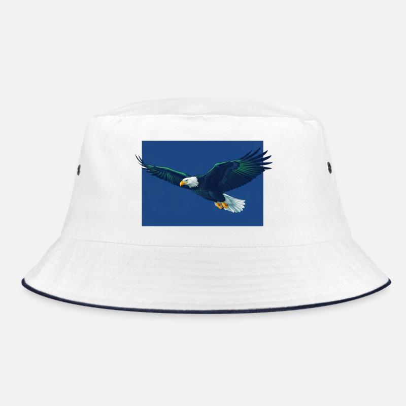 Vol d’aigle dans Blue Sky, Seattle, Seahawks - Bob - blanc/marine