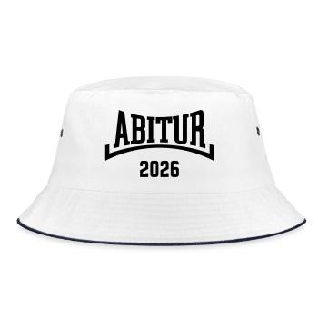Abitur 2026 (Abiturient / Abi 26 / Konkav / B) - Bob - blanc/marine - Devant