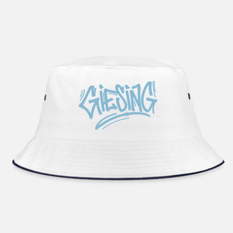 Giesing Graffiti - Bucket Hat - Weiß/Navy