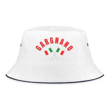 Drapeaux italiens de Gargnano - Bob - blanc/marine - Devant