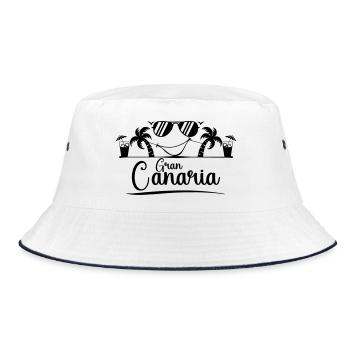 Gran Canaria - Bucket Hat - white/navy - Front