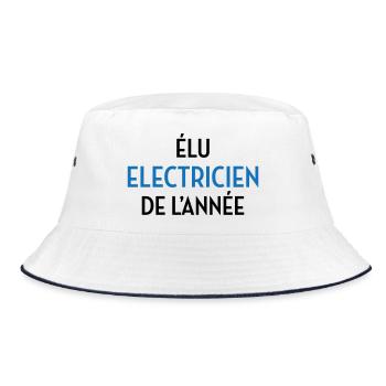 Élu Électricien de l'Année : Champion du Courant - Bob - blanc/marine - Devant
