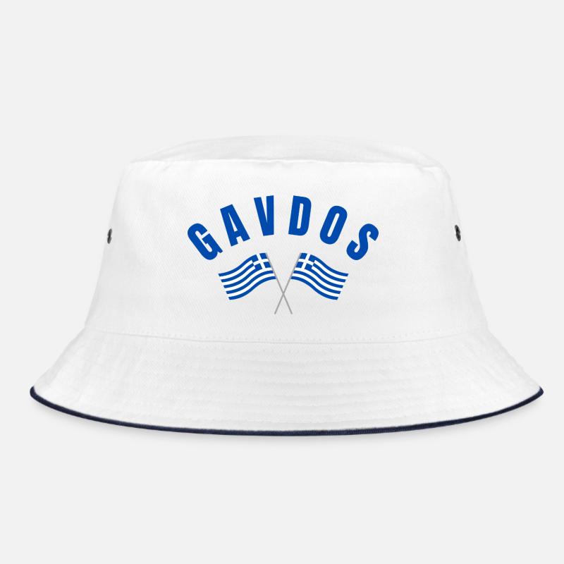Drapeaux grecs de Gavdos croisés - Fierté insulaire Bob