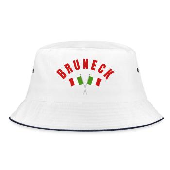 Bruneck Crossed Italian Flags - Bucket Hat - white/navy - Front