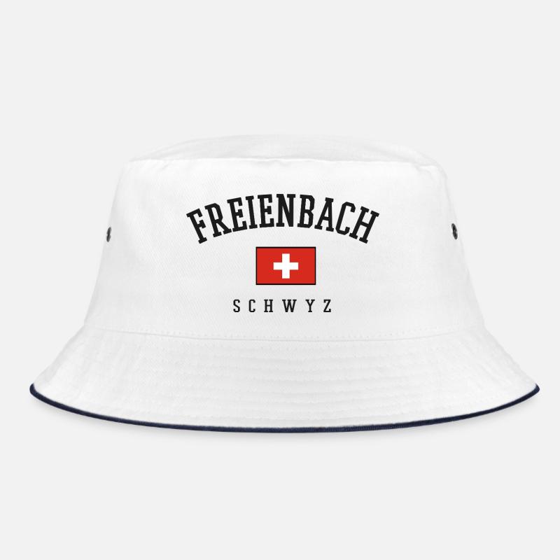Freienbach Schwyz Schweizer Flagge Bucket Hat
