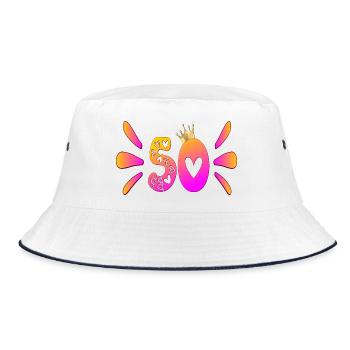 Cinquante couronne - 50e anniversaire - Bob - blanc/marine - Devant