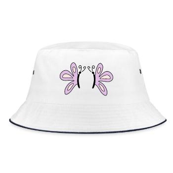 Geschenk Mutter Muttertag Geschenk Mama Geschenke - Bucket Hat - Weiß/Navy - Vorne