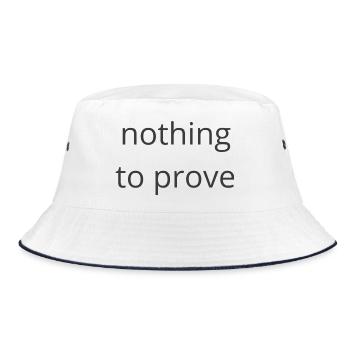 Nothing to Prove - Bucket Hat - white/navy - Front