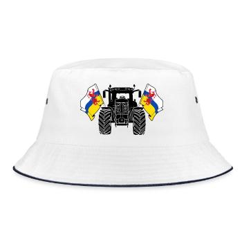 Limburg_Tractor_Pride - Bucket Hat - white/navy - Front