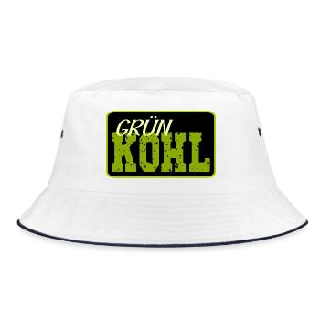 Kale Cabbage - Bucket Hat - white/navy - Front