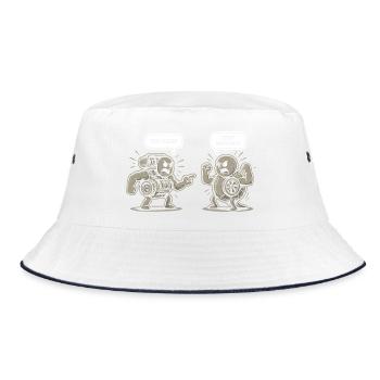 Auto You Suck Stop Whining Tuning Car Mechanic - Bucket Hat - white/navy - Front