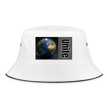 World Ball Unity in Motion - Bucket Hat - white/navy - Front
