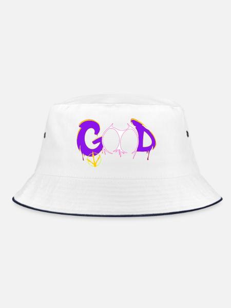 good - Bucket Hat - Weiß/Navy - Vorne
