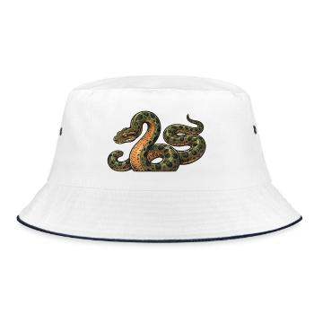 Anaconda rétro - Bob - blanc/marine - Devant
