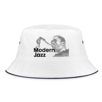 Modern Jazz Icon - Bucket Hat - white/navy - Front