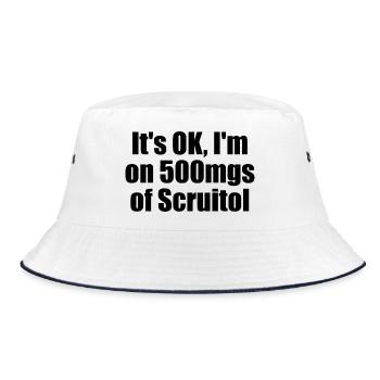 Très bien, je prendrai 500 mg de Scruitol. Merde - Bob - blanc/marine - Devant