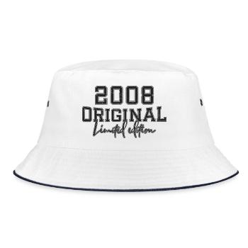 18. Geburtstag, 18 Jahre - Bucket Hat - Weiß/Navy - Vorne