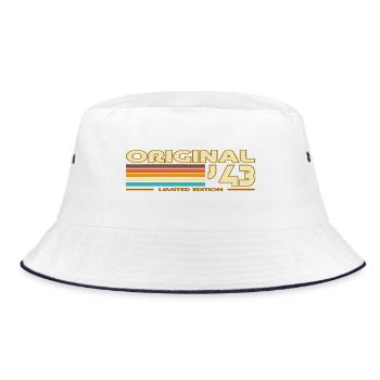 Original 43 Limited Edition - Bucket Hat - white/navy - Front