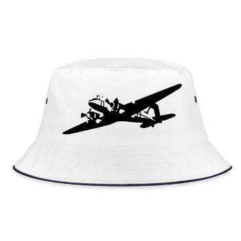 dc_3 - Bucket Hat - white/navy - Front