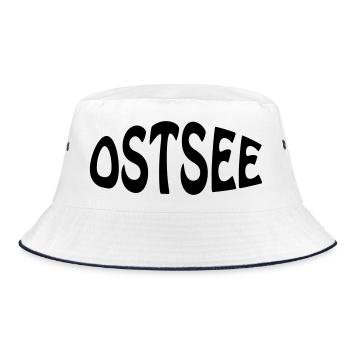 Ostsee - Bucket Hat - Weiß/Navy - Vorne