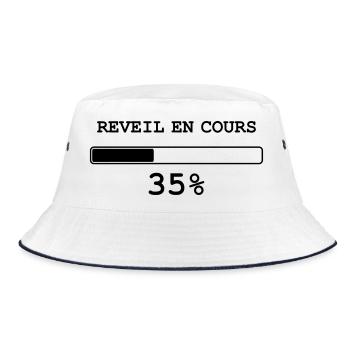 Réveil en cours - Bob - blanc/marine - Devant