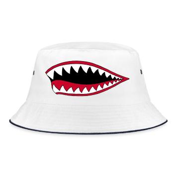 Bouche de carnivore - Bob - blanc/marine - Devant