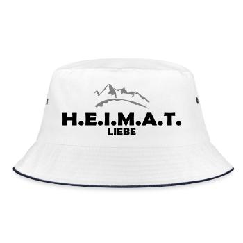 Heimat - Bucket Hat - Weiß/Navy - Vorne