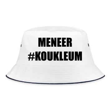 Mr. Koukleum Für Männer, denen kalt ist * - Bucket Hat - Weiß/Navy - Vorne