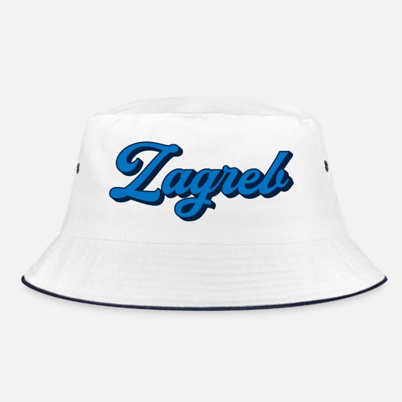 Zagreb Script Logo Stil Bucket Hat