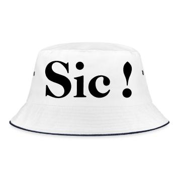 Sic! - Bucket Hat - white/navy - Front