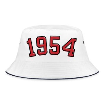 Année de naissance sport 1954 - Bob - blanc/marine - Devant